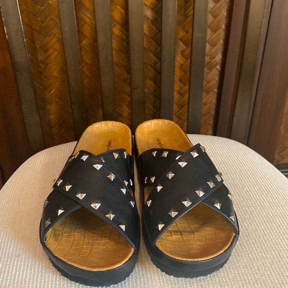 COMFORTVIEW - Gia Studded Sandal Black 11W NIB - Picture 2 of 9